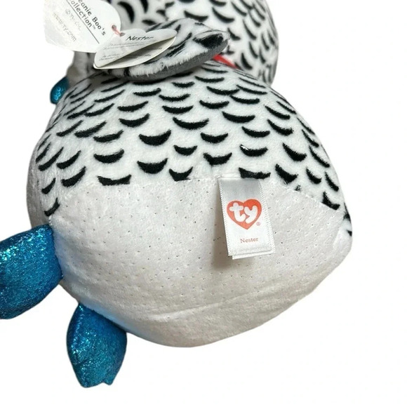 NWT Nester, TY, Beanie Boos ,Christmas 2018., height 10” , width 5”, shimmer.EC - Picture 8 of 14